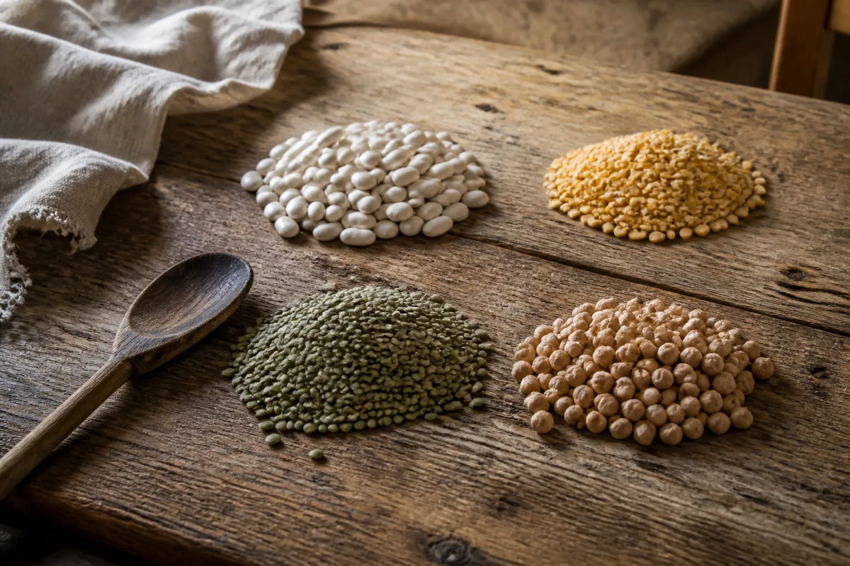 Cuisson des légumes secs : trempage, temps, associations