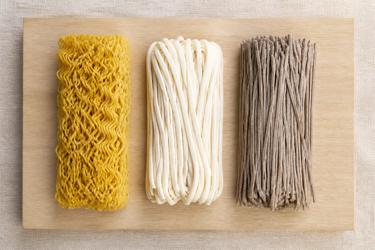 Nouilles japonaises : ramen, udon, soba et leurs farines